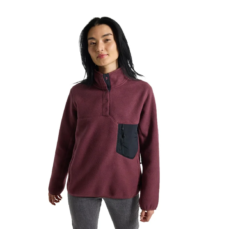 Burton Womens Cinder Fleece Pullover High Neck Pullover