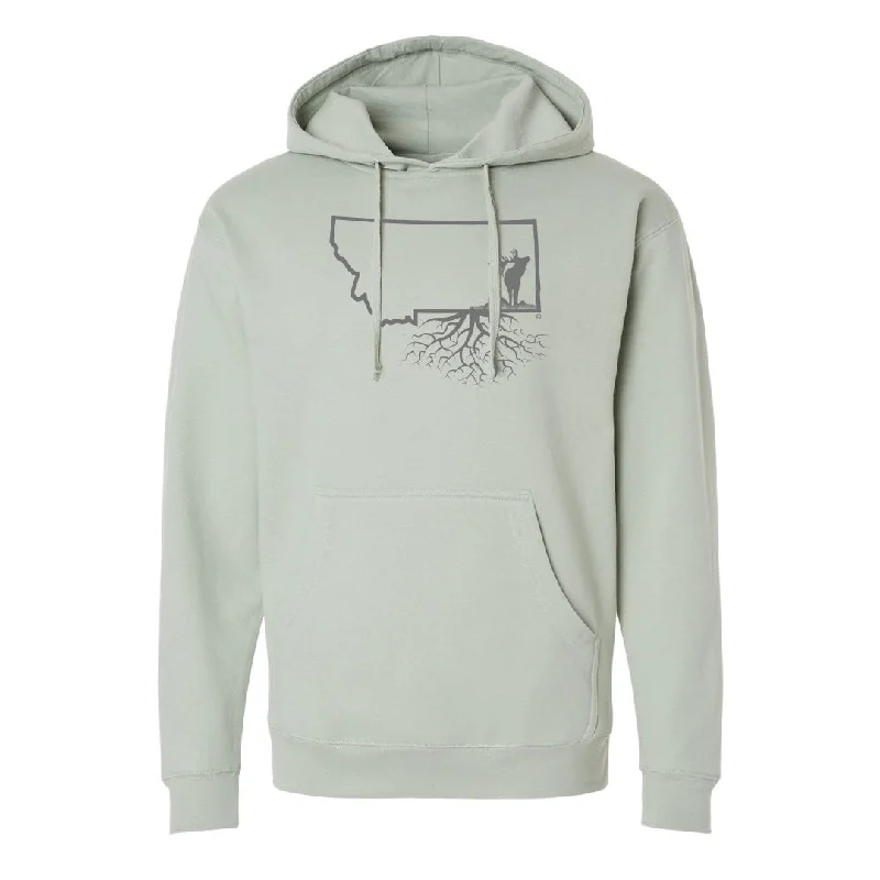 MT Roots Elk Midweight Pullover Hoodie (Unisex) Honey Neck Pullover