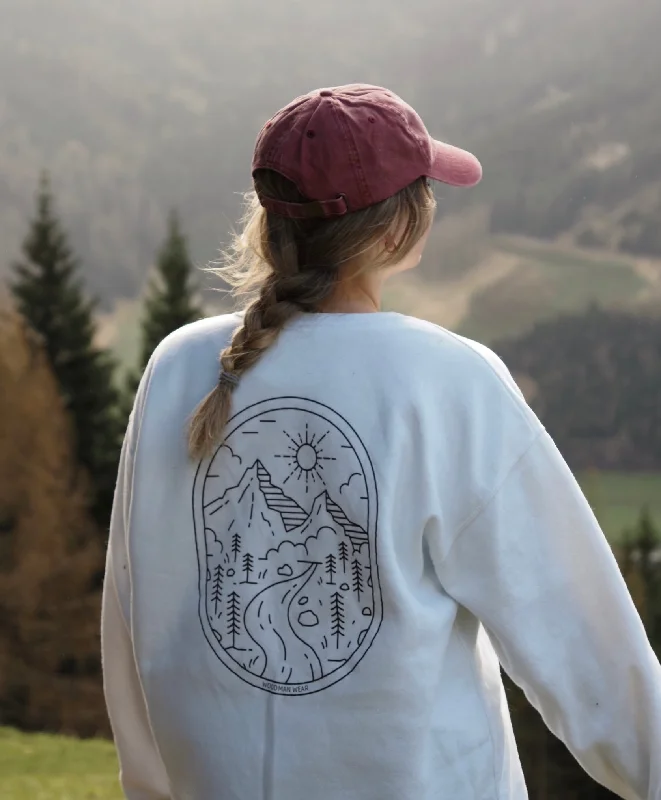 Organic Sweater -  Nature Hooded Sweater Collared Sweater Shawl Collar