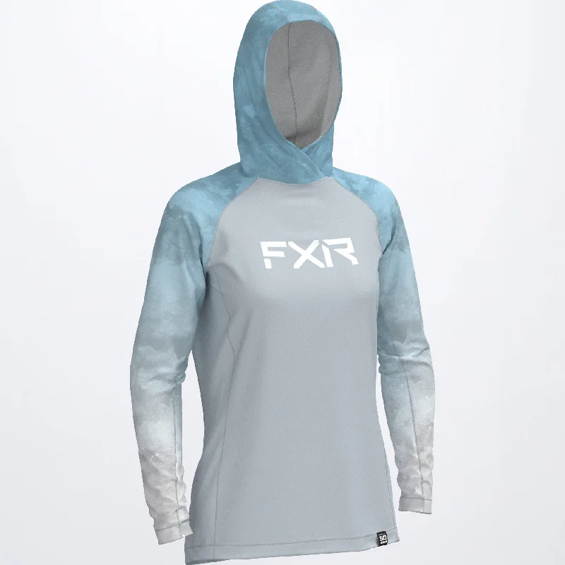 Women's Attack UPF Pullover Hoodie Spaghetti Sleeve Top