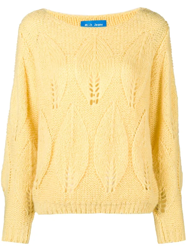 M.I.H. Lacey leaf knit sweater Bright Pastel Dark