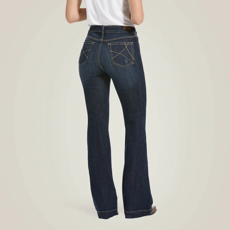 Women's Ariat Slim Trouser Ella Wide Leg Trousers Polka Dot Cute