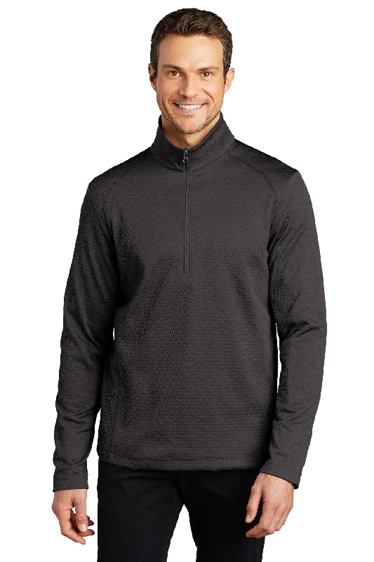 Port Authority  Diamond Heather Fleece 1/4-Zip Pullover F248 Kimono Neck Pullover