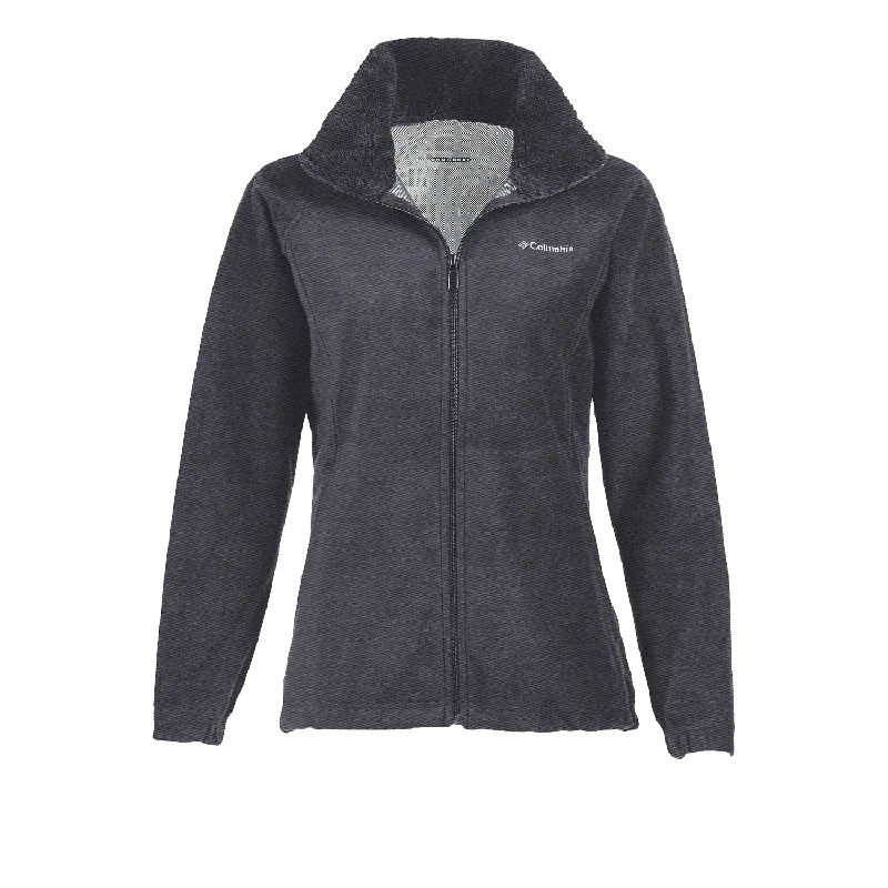Columbia Ladies' Dotswarm II Fleece Full-Zip Jacket Front Pockets Side Pockets Patch Pockets Columbia Ladies' Dotswarm II Fleece Full-Zip Jacket Front Pockets Side Pockets Patch Pockets