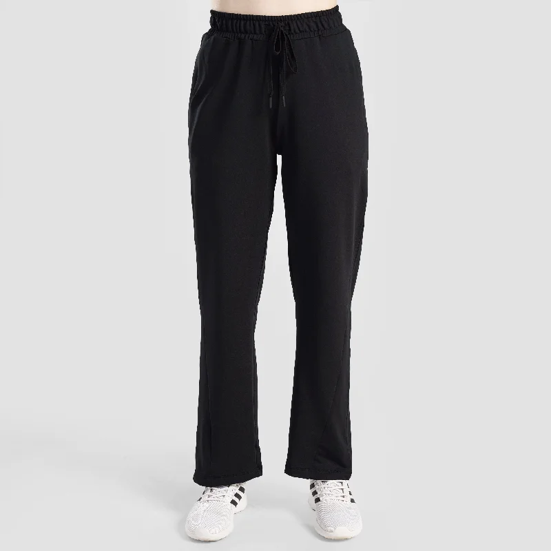 Urban Loose Gym Trousers (Black) Trousers Culottes Wide Leg