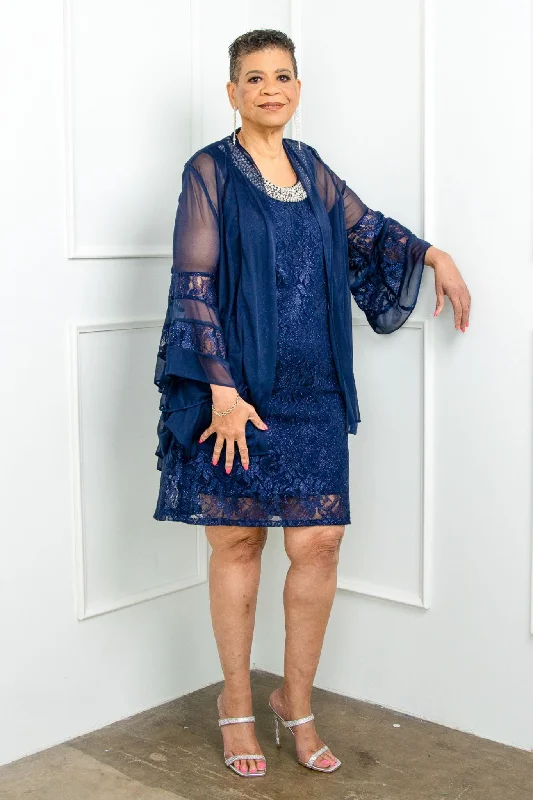 R&M Richards Women's 2 Piece Bell Sleeve Chiffon Jacket Dress - Mother of The Bride Dress Fleece Jacket Down Jacket Feather Jacket R&M Richards Women's 2 Piece Bell Sleeve Chiffon Jacket Dress - Mother of The Bride Dress Fleece Jacket Down Jacket Feather Jacket