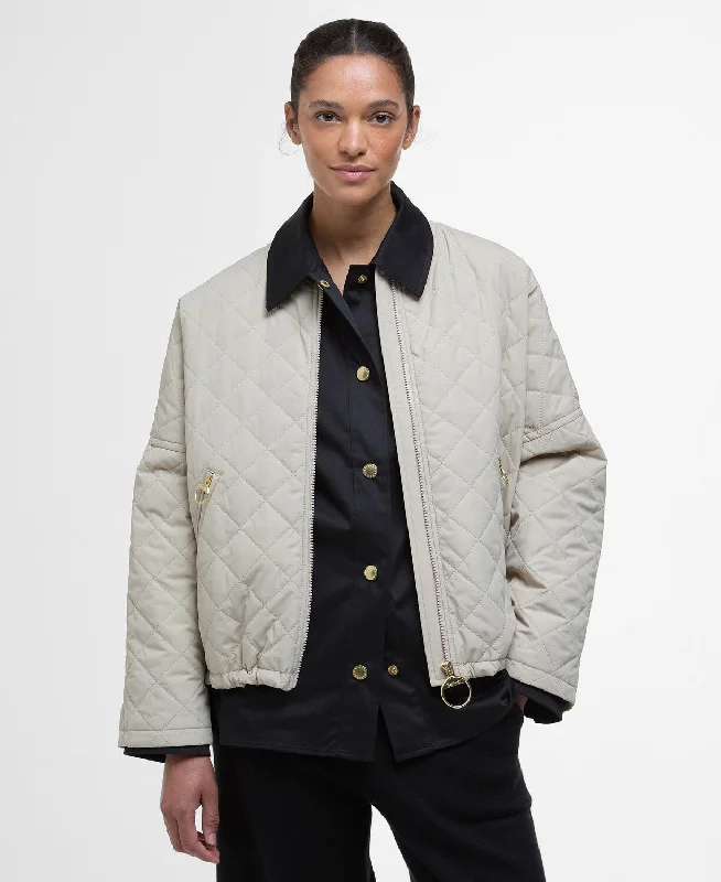 Emlyn Quilted Jacket Trench Coat Raincoat Waterproof Jacket