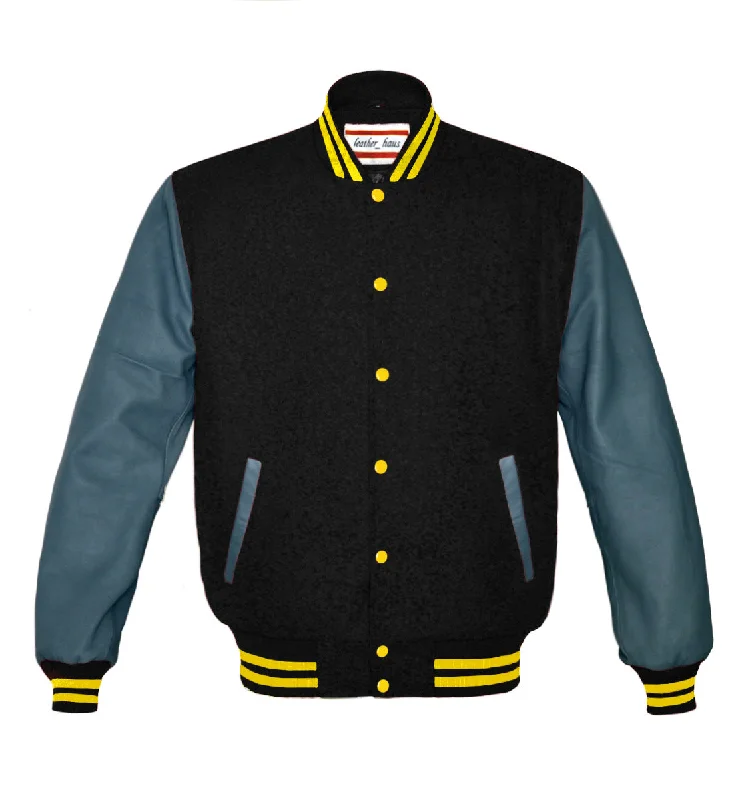 Superb Genuine Grey Leather Sleeve Letterman College Varsity Women Wool Jackets #GYSL-YSTR-YB Chenille Fabric Brocade Fabric Lace Fabric Superb Genuine Grey Leather Sleeve Letterman College Varsity Women Wool Jackets #GYSL-YSTR-YB Chenille Fabric Brocade Fabric Lace Fabric