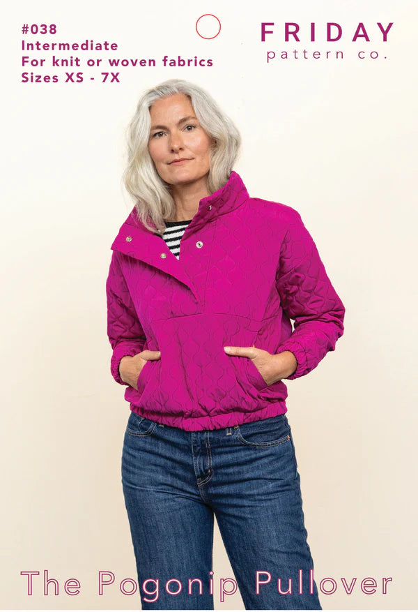 Pogonip Pullover Sewing Pattern | Friday Pattern Company Keyhole Neck Pullover