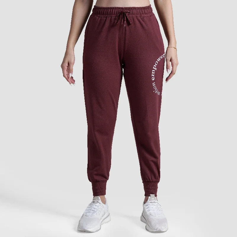 Empower Motion Trousers (Maroon) Trousers Bootcut Casual