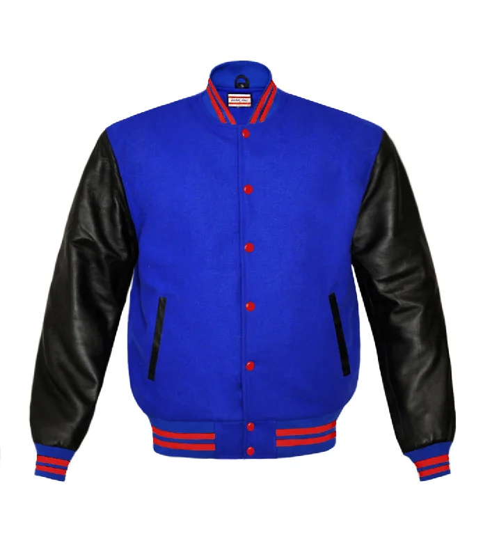 Superb Genuine Black Leather Sleeve Letterman College Varsity Women Wool Jackets #BSL-RSTR-RB Appliqued Jacket Beaded Jacket Sequined Jacket Superb Genuine Black Leather Sleeve Letterman College Varsity Women Wool Jackets #BSL-RSTR-RB Appliqued Jacket Beaded Jacket Sequined Jacket