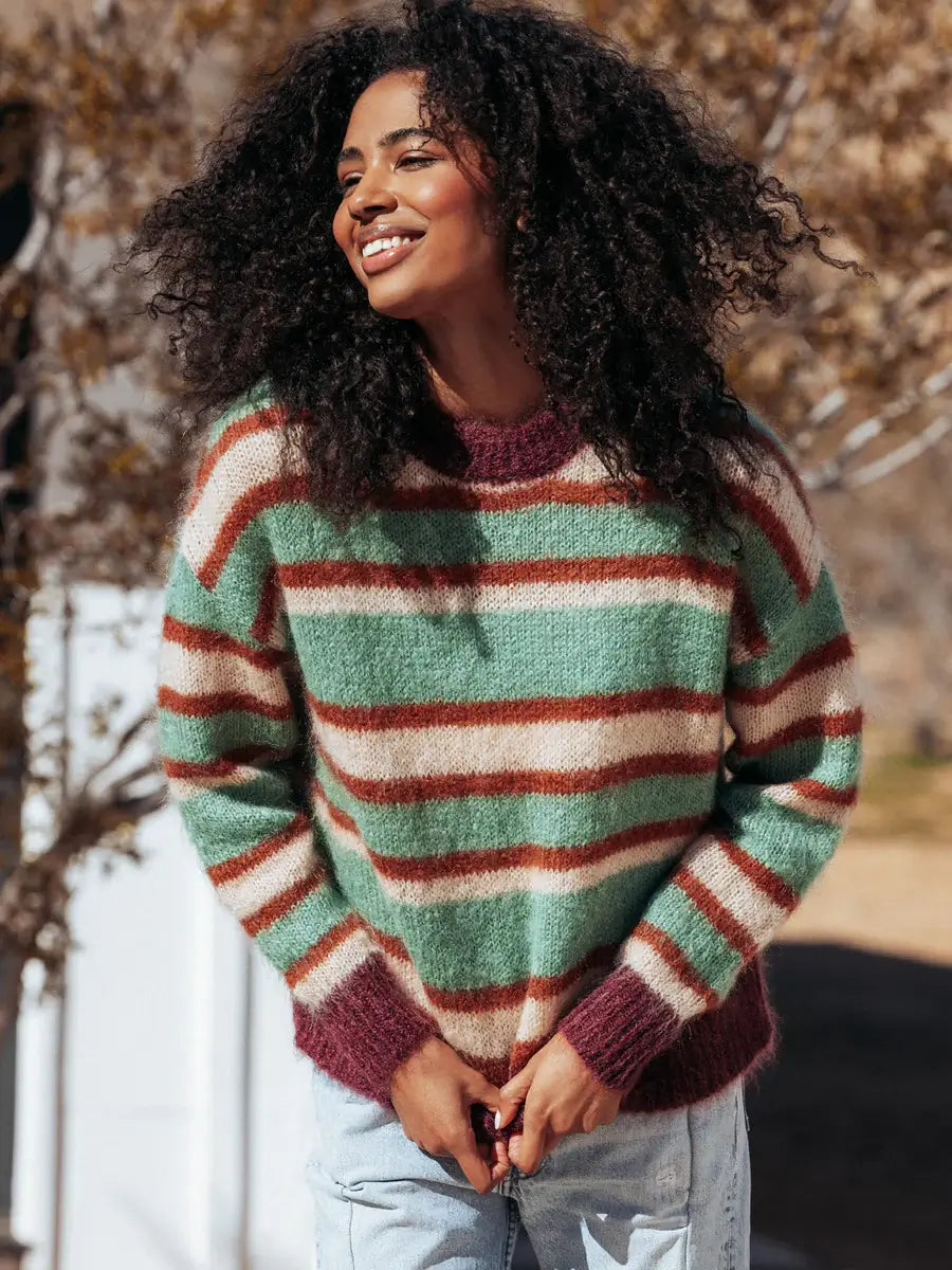 Coen Sweater in Pinot Collared Crew Neck Turtle Neck