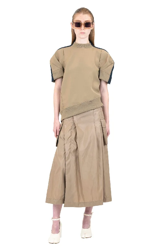 Sacai Technical Jersey Pullover Cashmere Luxurious Pullover