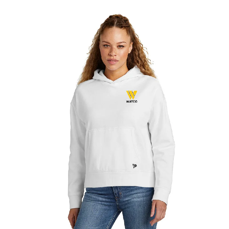 New Era® Ladies Comeback Fleece Pullover Hoodie - LNEA550 Ruffled Neck Pullover