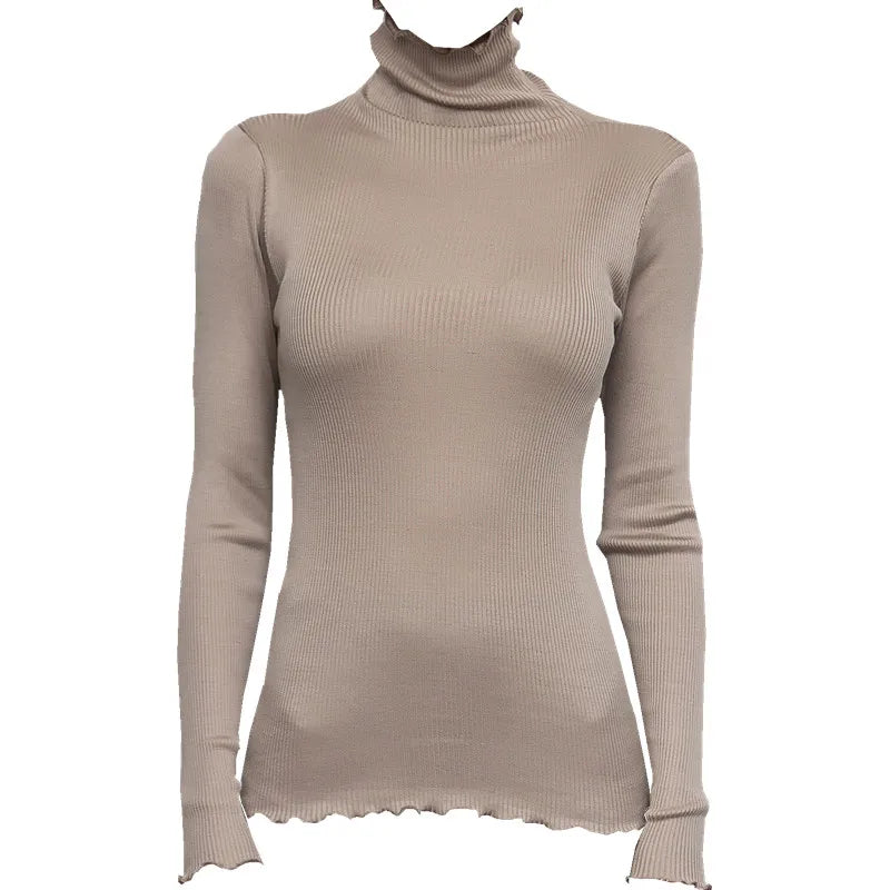Winter Sands Slim Fit Solid Silk Womens Pullover One Shoulder Top