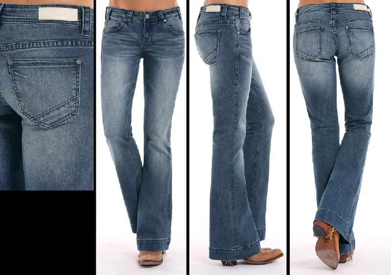 Rock & Roll Ladies Medium wash Trousers  **LAST PAIR** Chinos Cotton Straight Leg