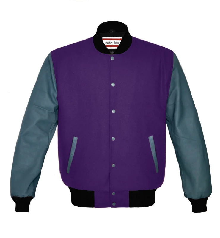 Original American Varsity Real Grey Leather Letterman College Baseball Women Wool Jackets #GYSL-BSTR-GYB-BBAND V-Neck Jacket Boat Neck Jacket Square Neck Jacket Original American Varsity Real Grey Leather Letterman College Baseball Women Wool Jackets #GYSL-BSTR-GYB-BBAND V-Neck Jacket Boat Neck Jacket Square Neck Jacket