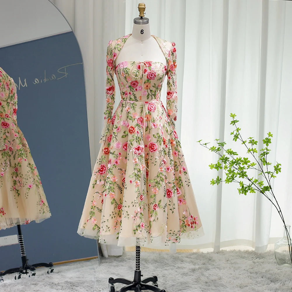 Embroidered Strapless Midi Dress with Long Sleeve Jacket Mesh Jacket Canvas Jacket Denim Jacket Embroidered Strapless Midi Dress with Long Sleeve Jacket Mesh Jacket Canvas Jacket Denim Jacket
