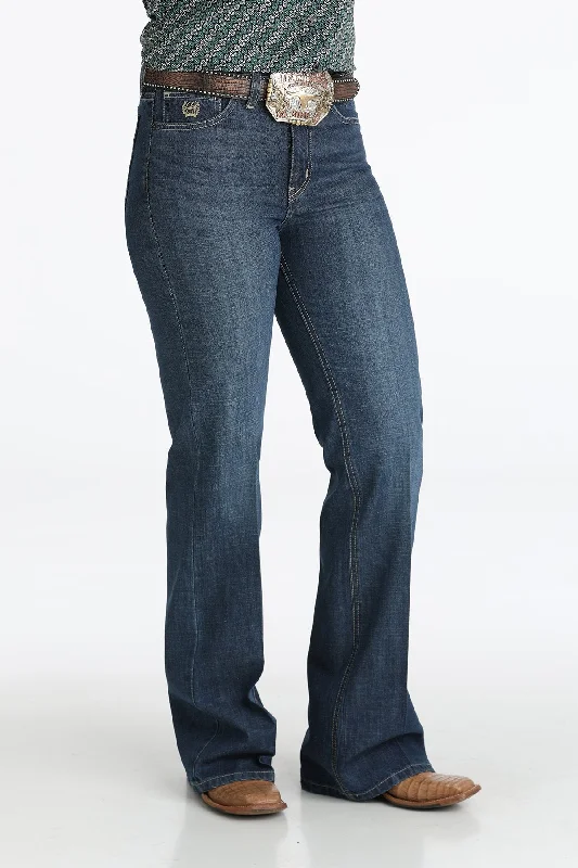 Cinch Women's Easy Fit Tatum Trouser - Dark Stonewash Trousers Velvet Soft