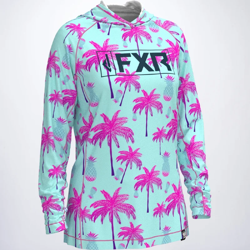 Women's Coastal UPF Pullover Hoodie Tight Sleeve Top