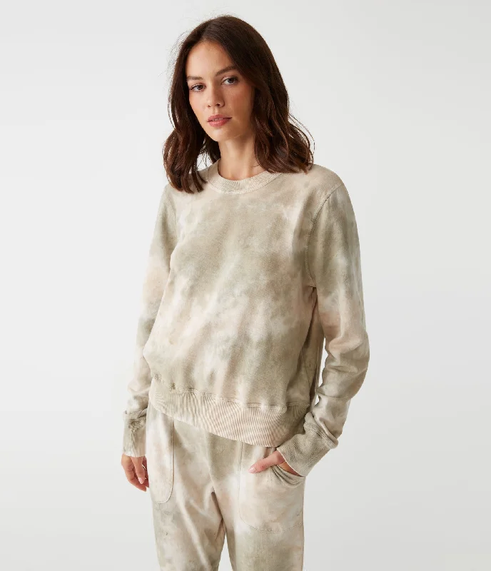 Comet Double Dye Pullover - Champagne Combo Bell Sleeve Stylish