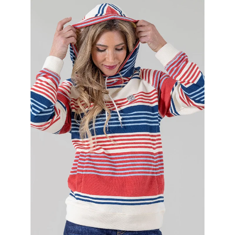 Kimes Ranch Women's Golinda Pullover Hoodie Ribbed Crew Neck