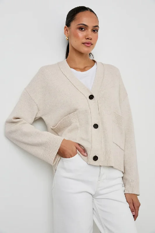 Rails - Lindi Sweater in Oatmeal Graphic Sweater Embroidered Appliqued