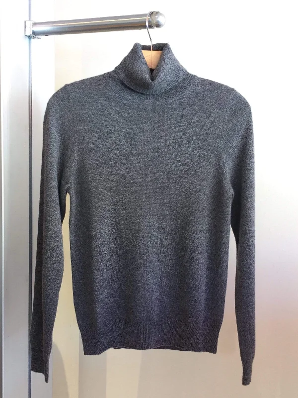 Repeat Cashmere - sweater in  grey Welt Pockets Slit Pockets Flap Pockets