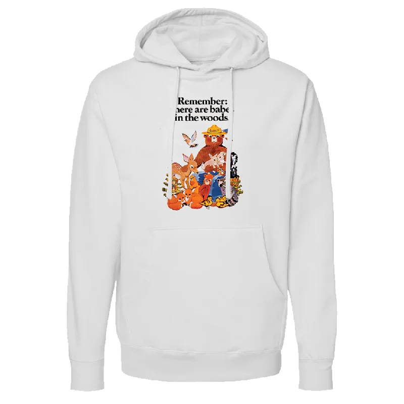 Smokey Bear Babes Midweight Pullover Hoodie (Unisex) Halter Neck Top
