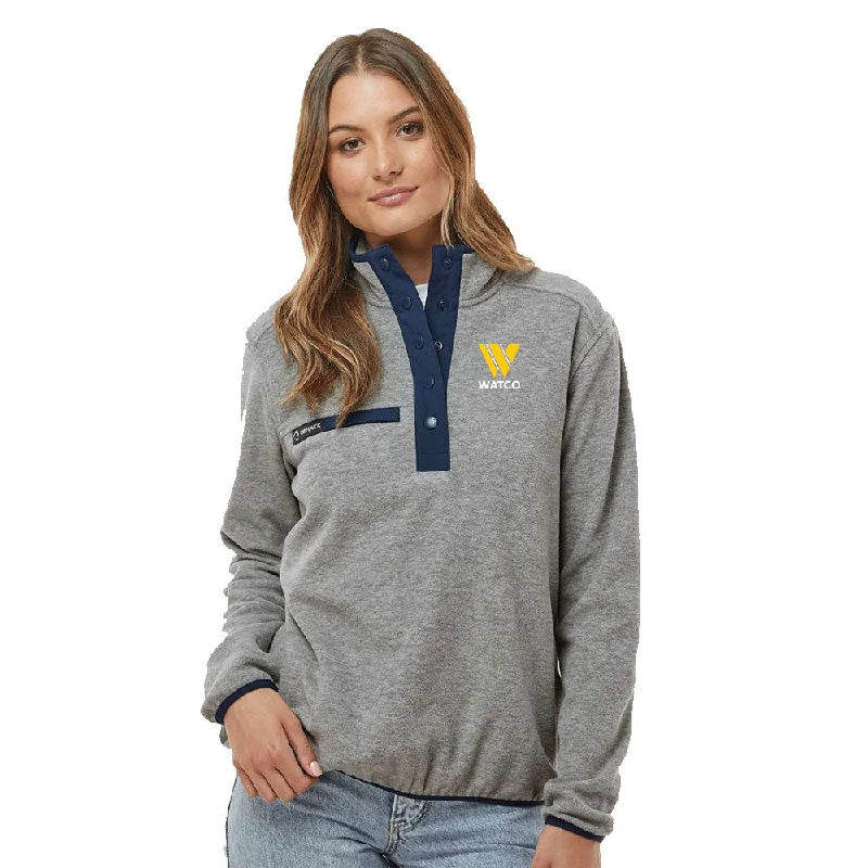 DRI DUCK - Women's Aspen Mountain Fleece Pullover - 9340 Faux Fur Trim