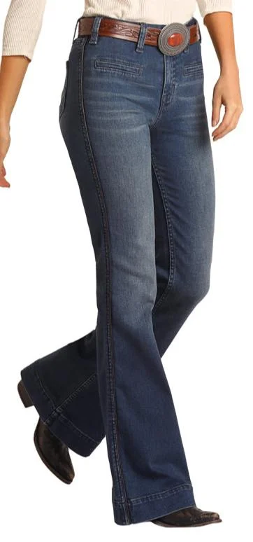Rock & Roll High-Rise Trousers Jeans Trousers luxurious high-end