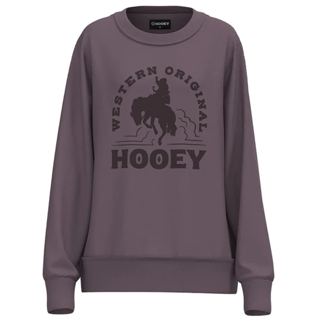 Hooey Women's "The Crew" Purple Pullover Plunging Neck Pullover