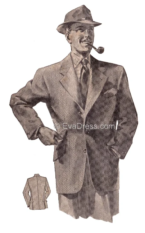 E-PATTERN, 1940's Semi-Hacking Jacket E1705 Faux Fur Jacket Real Fur Jacket Shearling Jacket E-PATTERN, 1940's Semi-Hacking Jacket E1705 Faux Fur Jacket Real Fur Jacket Shearling Jacket