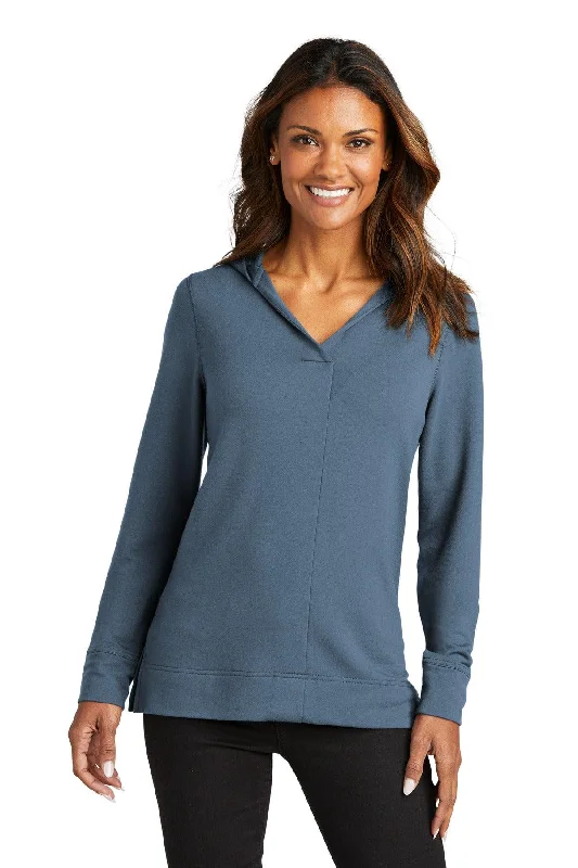 Port Authority Ladies Microterry Pullover Hoodie LK826 Besom Neck Pullover