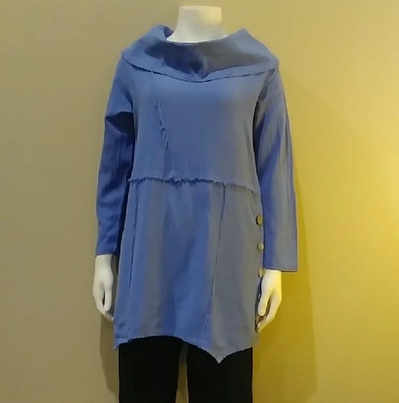 Montebello Cotton Pullover by SeaBreeze Slit Sleeve Stylish