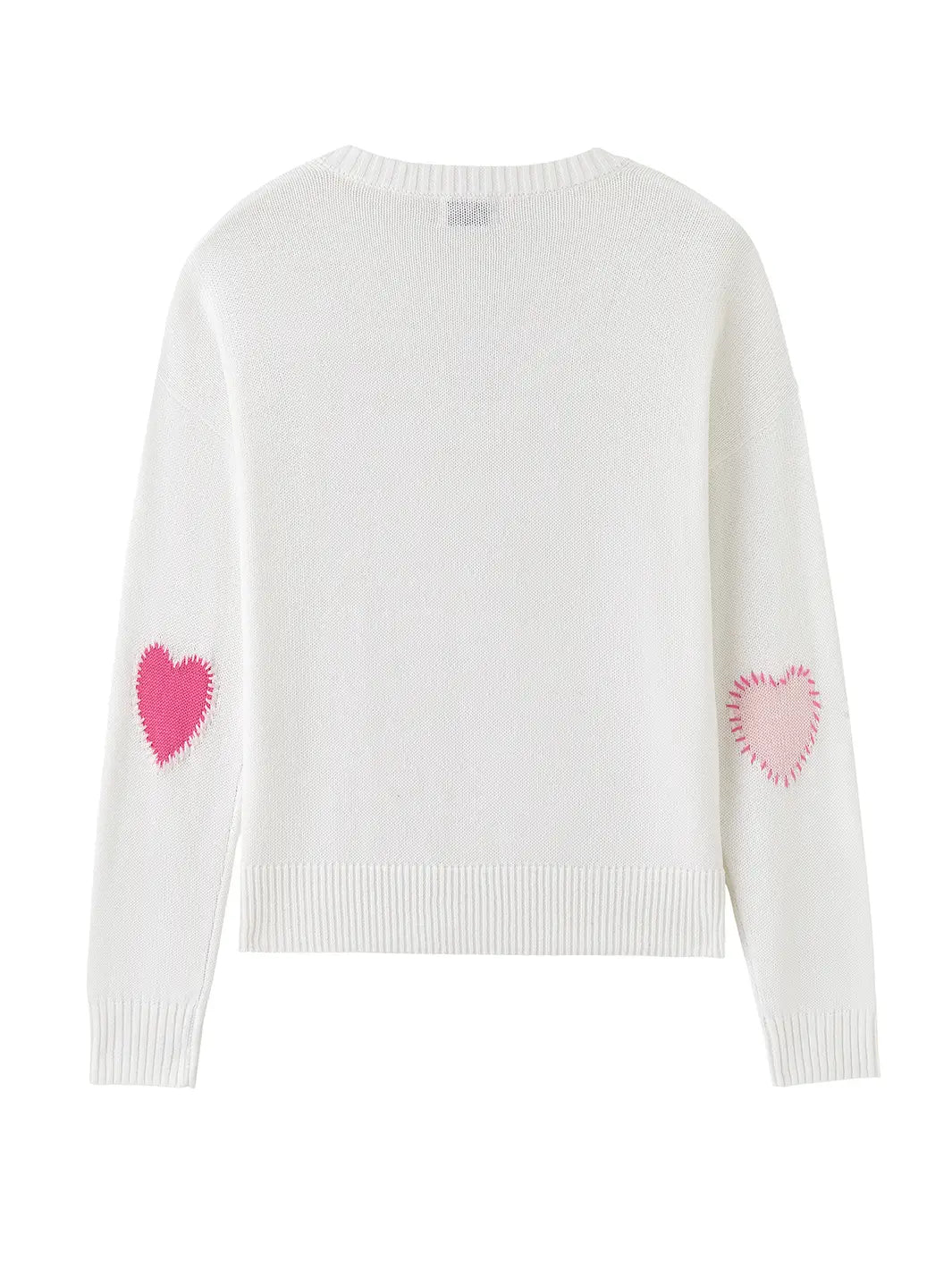 Cherise Sweater in Cloud white Solid Print Embellished
