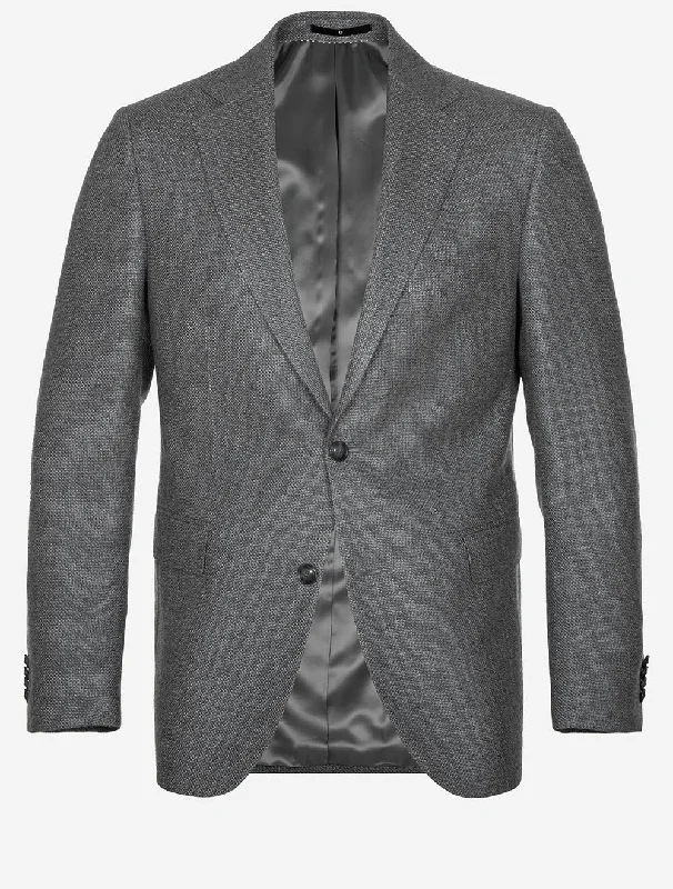 Pin Point Jacket Grey Bomber Jacket Anorak Windbreaker