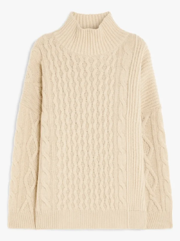 Weekend By Max Mara Women's VENETO Wool Polo Neck Sweater 2425366192 Col 004 Jersey Fabric Tulle Fabric Batik Fabric