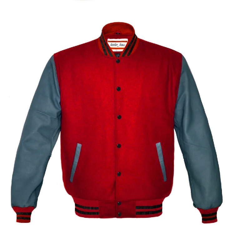 Superb Genuine Grey Leather Sleeve Letterman College Varsity Women Wool Jackets #GYSL-BSTR-BB Print Jacket Jacquard Jacket Patchwork Jacket Superb Genuine Grey Leather Sleeve Letterman College Varsity Women Wool Jackets #GYSL-BSTR-BB Print Jacket Jacquard Jacket Patchwork Jacket
