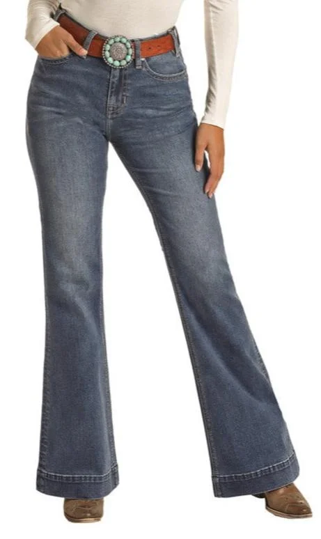 ROCK & ROLL HIGH RISE EXTRA STRETCH TROUSERS Trousers fashionable trendy