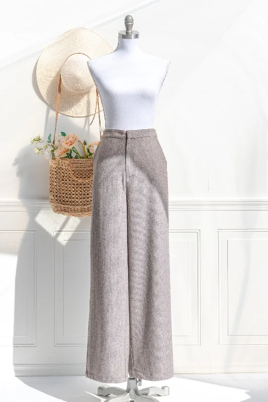 Tailleuse Wool Blend Trousers Trousers fashionable chic