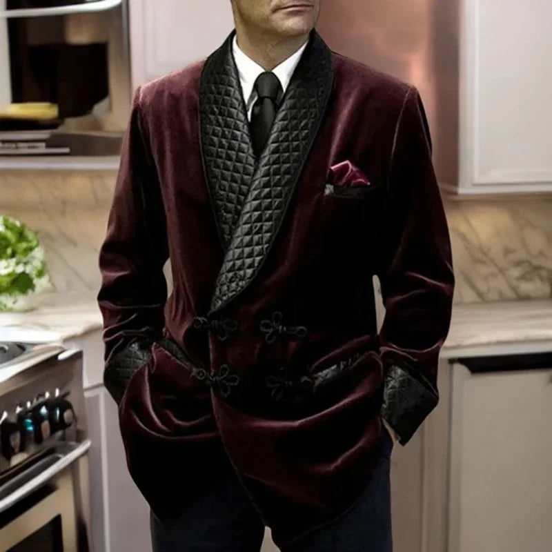 Cinessd Fashion Suits For Men 1 Pc Velvet Smoking Jacket Shawl Lapel Loose Men Suit Prom Blazer Retro Dinner Party Male Fashion Coat Latest Designs 2024 dandy Appliqued Jacket Beaded Jacket Sequined Jacket Cinessd Fashion Suits For Men 1 Pc Velvet Smoking Jacket Shawl Lapel Loose Men Suit Prom Blazer Retro Dinner Party Male Fashion Coat Latest Designs 2024 dandy Appliqued Jacket Beaded Jacket Sequined Jacket