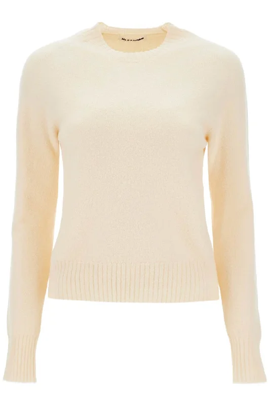 Wool Crewneck Pullover Chunky Knit Pullover