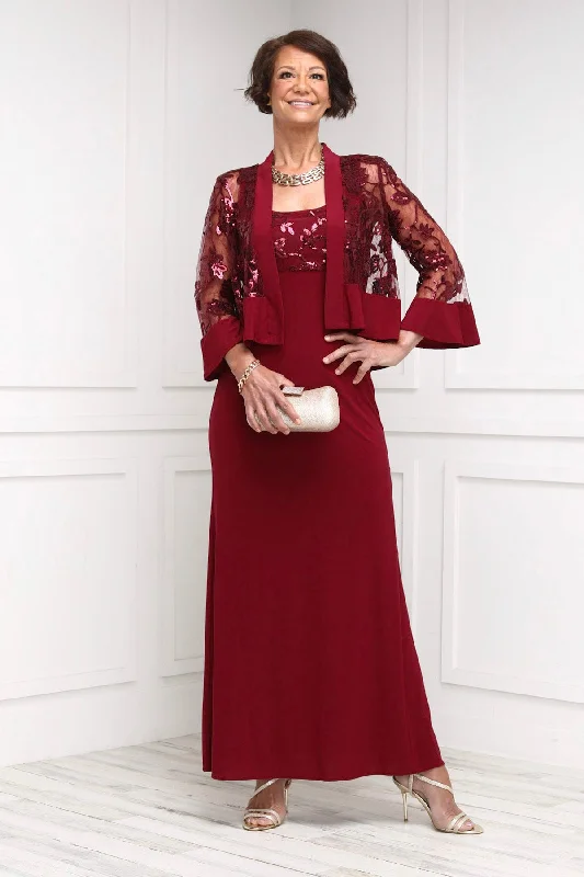 Women's 2 Piece Sequin Lace Jacket Long Dress Knit Jacket Woven Jacket Fleece Jacket Women's 2 Piece Sequin Lace Jacket Long Dress Knit Jacket Woven Jacket Fleece Jacket
