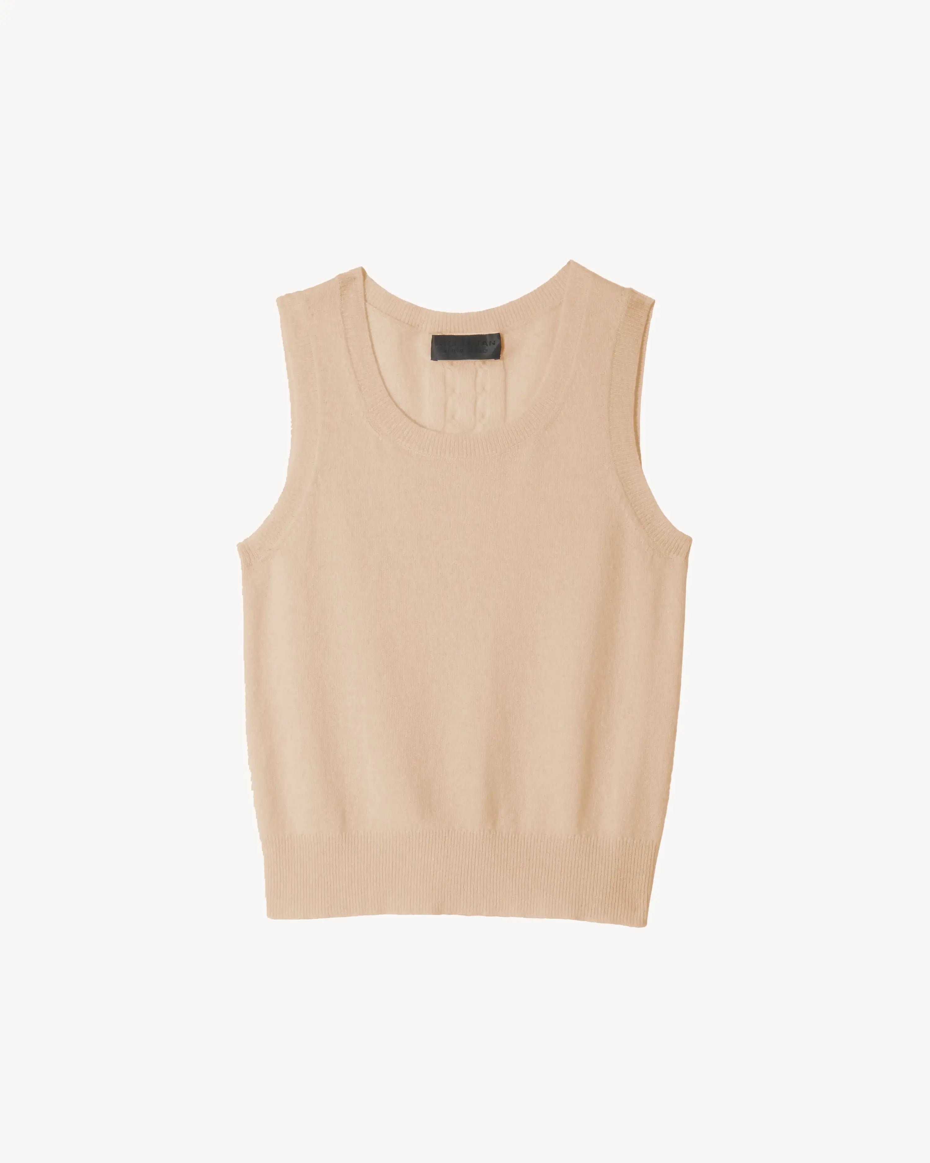 May Sweater Tank in Taupe Oversized Loose Flowy