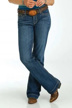 WOMEN'S CRUEL DENIM HAYLEY TROUSER - DARK STONE Trousers Satin Smooth