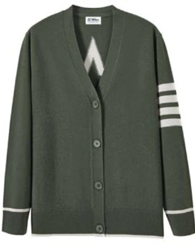 Kait Cashmere Sweater in Military Soft Cozy Warm