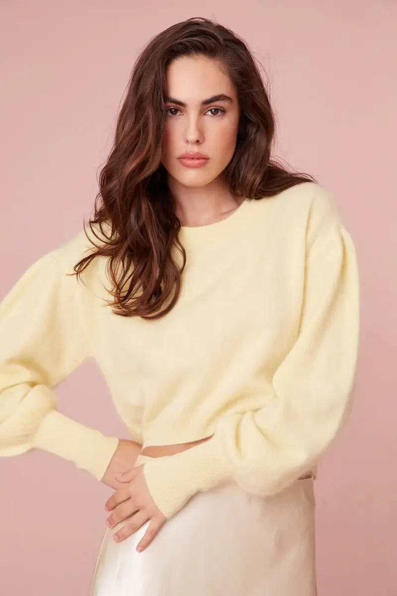 LoveShackFancy Candela Pullover Crew Neck Wool