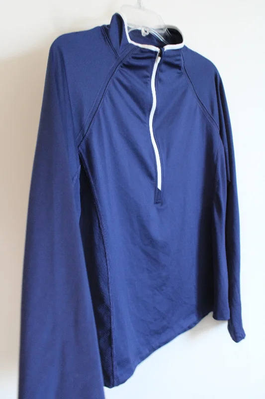 Vineyard Vines Performance Navy Blue 1/2 Zip Pullover | L Turtleneck Warm Pullover