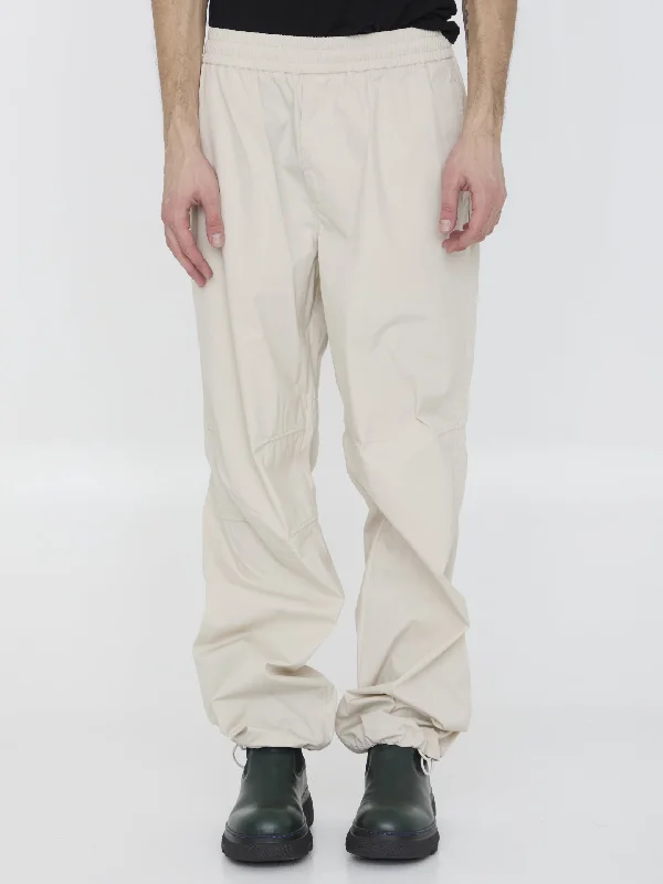 Cotton Blend Trousers Trousers Formal Black